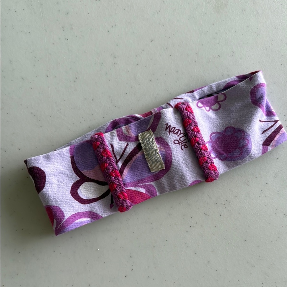 Naartjie Kids Purple and Pink Floral Headband